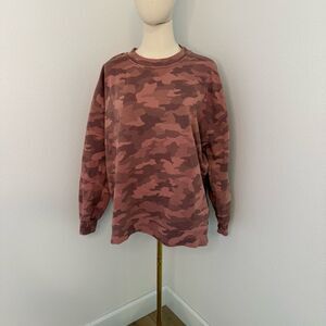 [lululemon athletica] Camouflage Sweatshirt in Pink and Brown- Size 10
